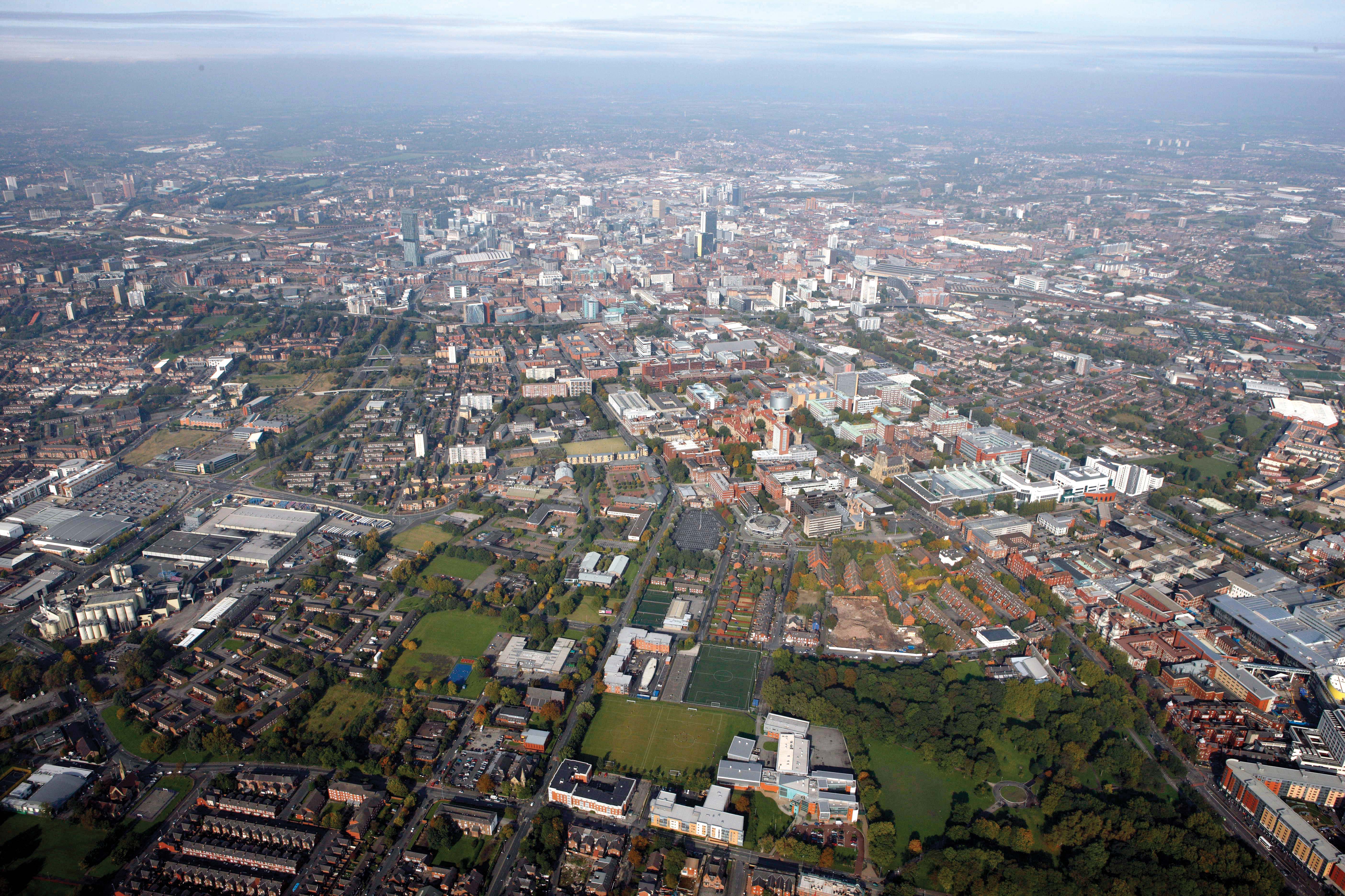 Manchester from above - photo from Daniel Nisbit via Flickr